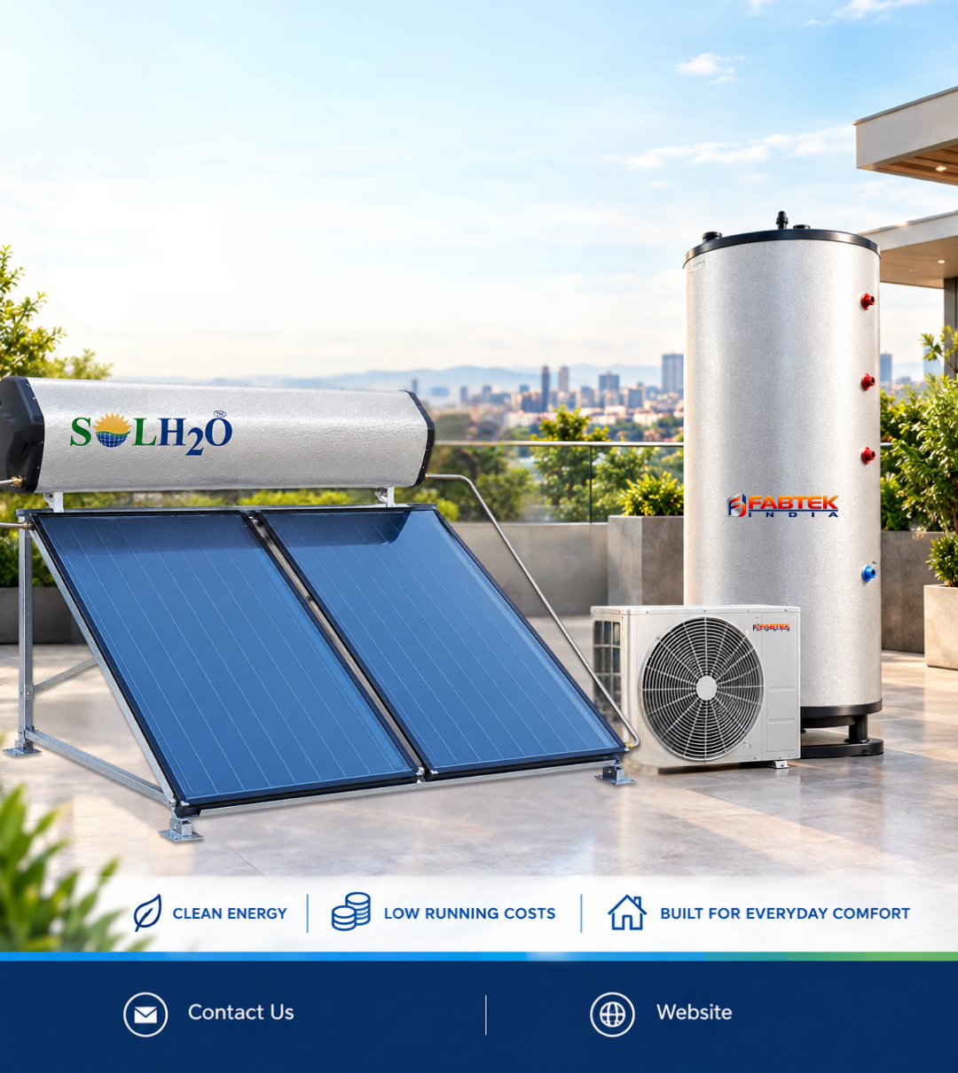 Fabtek Solar Water Heater Solutions